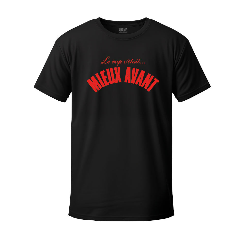 T-shirt noir THE INFAMOUS RAP rouge - LRCMA