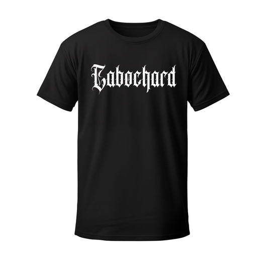 T-shirt noir LETTER - CABOCHARD