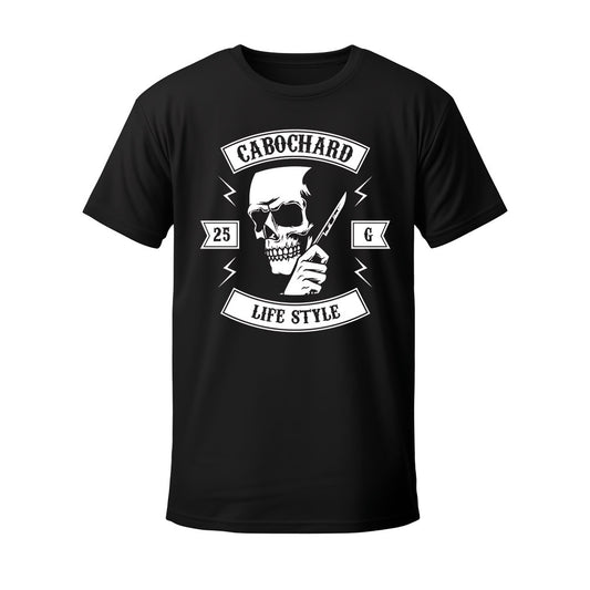 T-shirt noir LIFESTYLE - CABOCHARD
