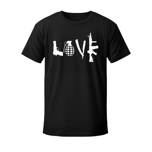 T-shirt noir LOVE - CABOCHARD