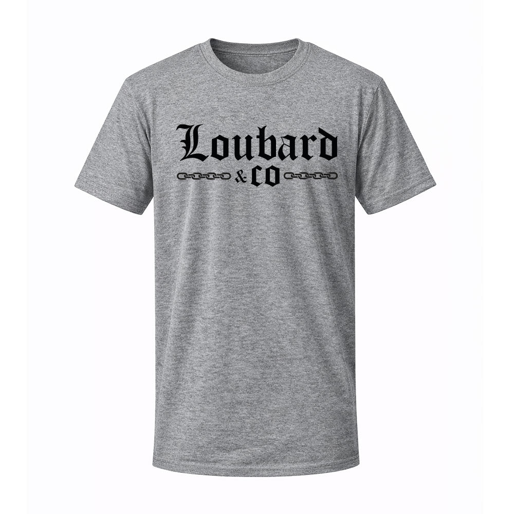 T-shirt gris LETTER - LOUBARD & CO