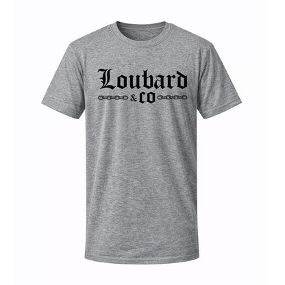 T-shirt gris LETTER - LOUBARD & CO