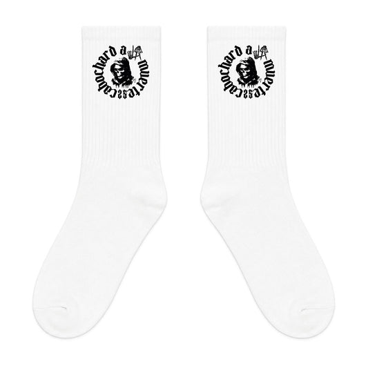Chaussettes blanches A LA MUERTE - CABOCHARD