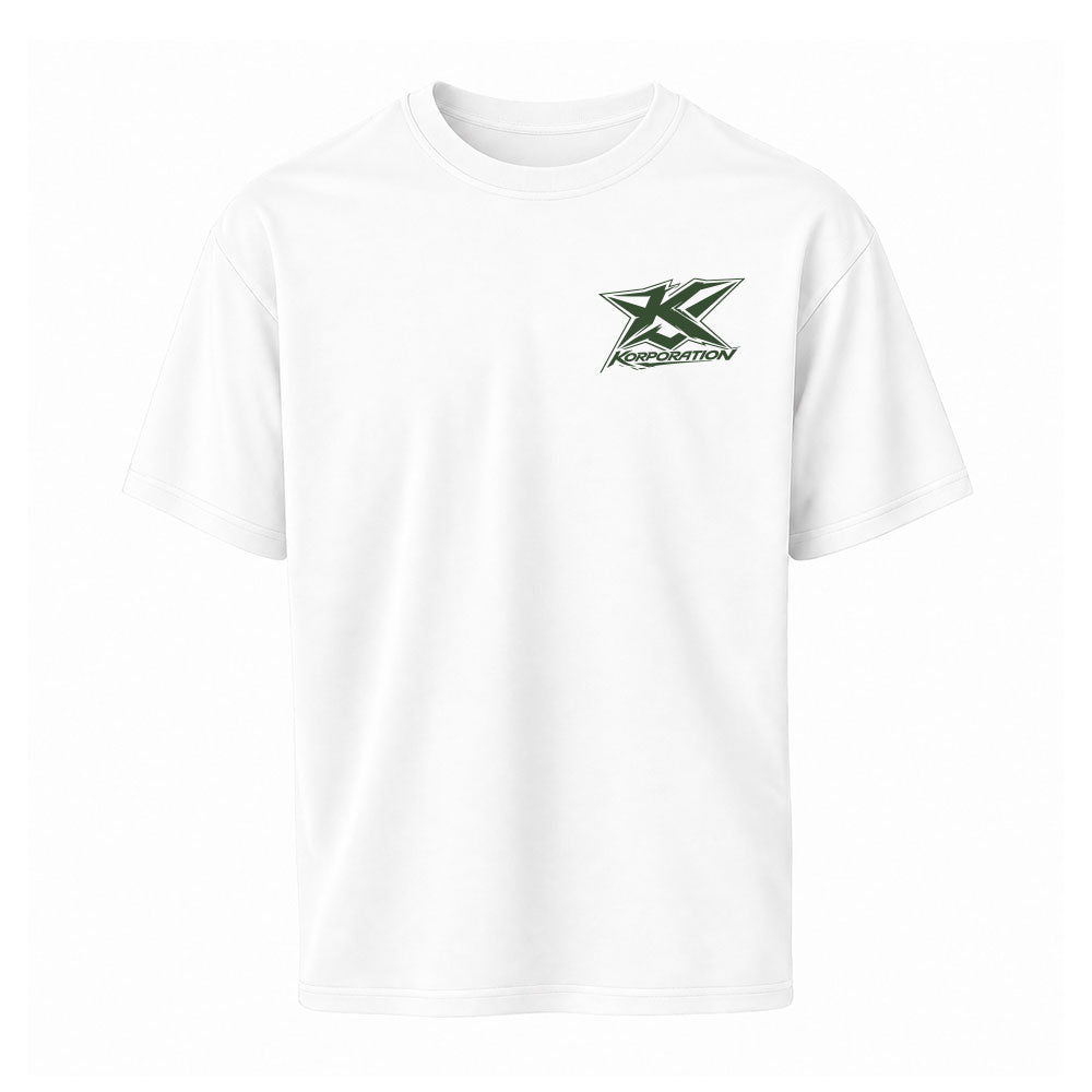 T-shirt blanc KORPO vert - KORPORATION