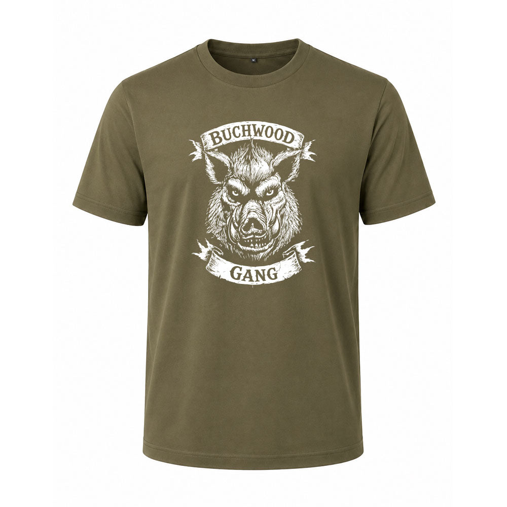T-shirt kaki BUCHWOOD GANG - BUCHWOOD