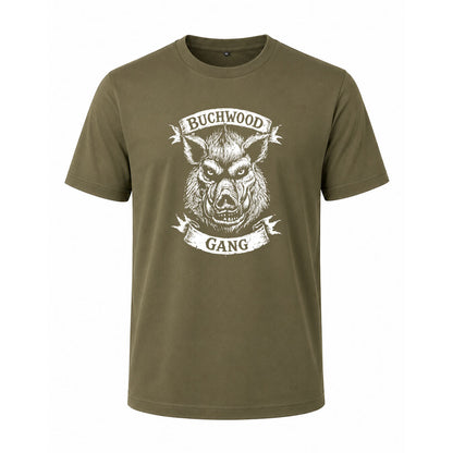 T-shirt kaki BUCHWOOD GANG - BUCHWOOD