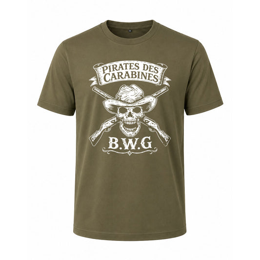 T-shirt kaki PIRATES DES CARABINES - BUCHWOOD