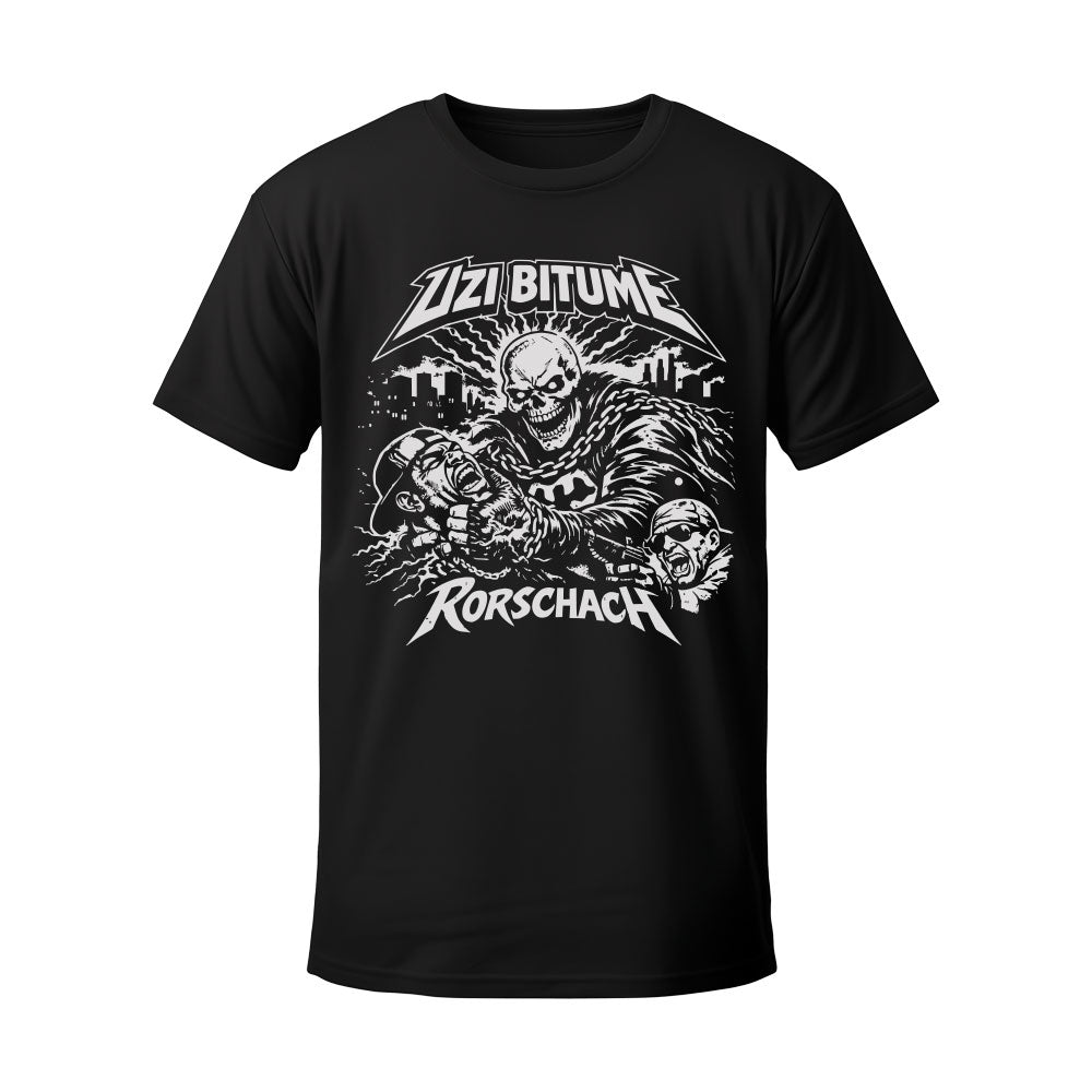 T-shirt noir RORSCHACH - UZI BITUME