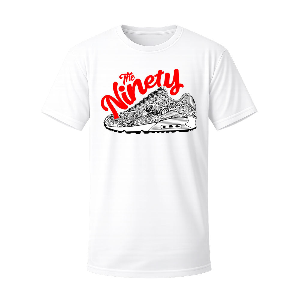 T-shirt blanc SWOOSH RED - CKEJA
