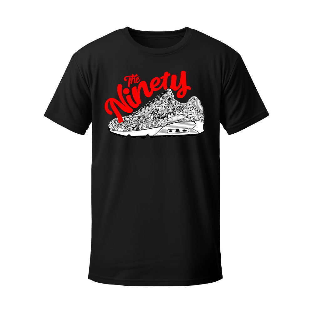 T-shirt noir SWOOSH RED - CKEJA