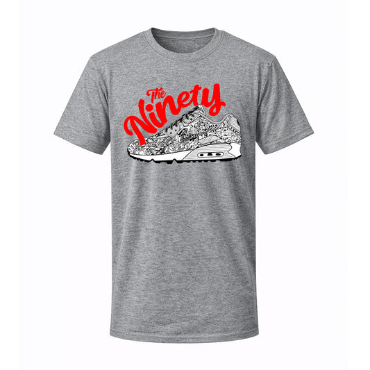 T-shirt gris SWOOSH RED - CKEJA